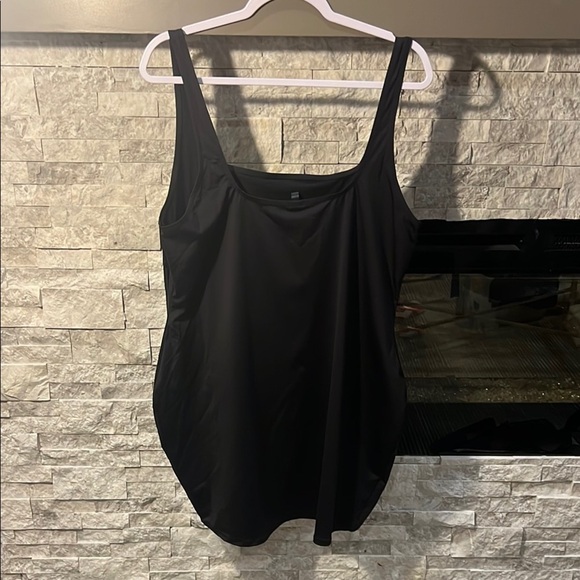 NWT SKIMS Black Swim Tank Dress size 4x - Picture 10 of 11